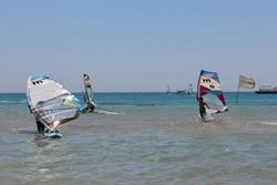 Safaga, Red Sea - windsurfing beach area.
